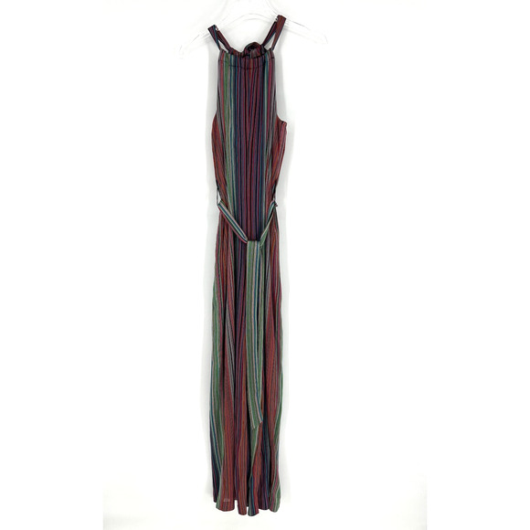 Trina Turk Jumpsuit Womens 2 Rainbow Striped One Piece Vacation Colorful - Picture 3 of 10